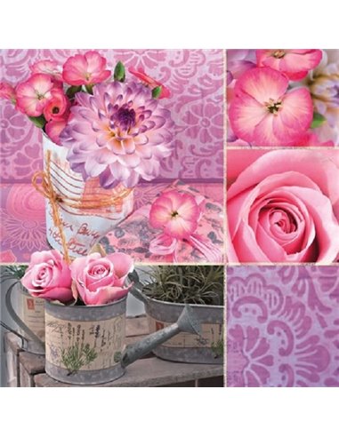 PINK FLORAL COLLAGE