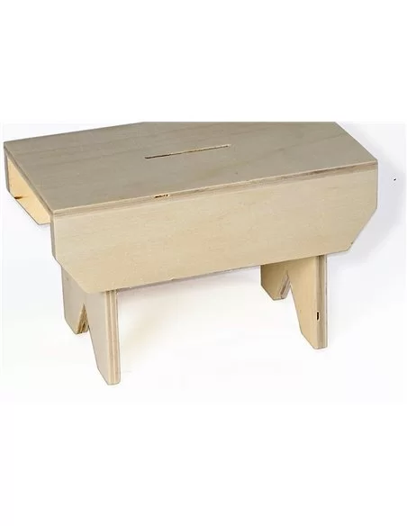 HUCHA DE MADERA CON FORMA DE BANCO HUCHA DE MADERA CON FORMA DE BANCO