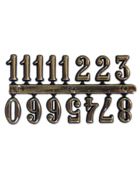 NUMEROS RELOJ CLASICO DORADO 1