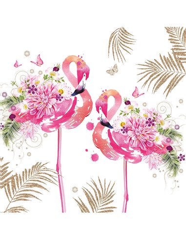 FLORAL FLAMINGOS