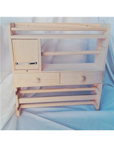 PORTA ROLLO DE COCINA EN MADERA NATURAL DE PINO