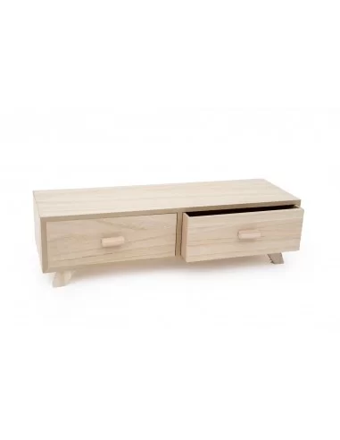 Mueble Dos Cajones De Madera