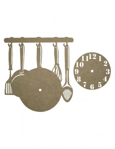 Reloj Cocina En Madera