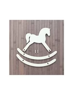 Soporte Caballo Balancín De Madera 2