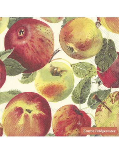 Servilletas Decoupage Apples Cream