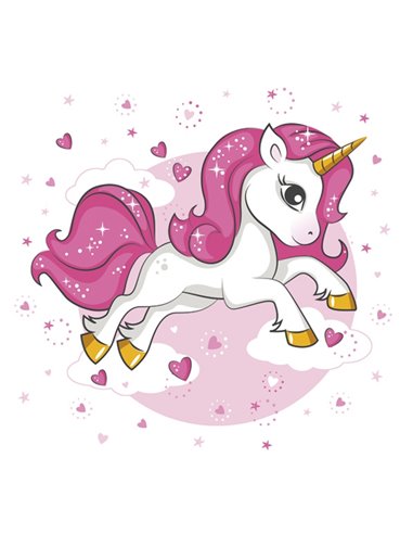 PINK HEART UNICORN