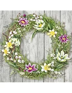 SPRING WREATH GREY