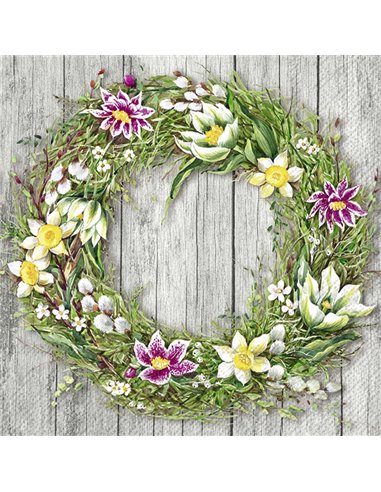 SPRING WREATH GREY