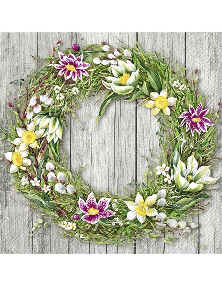 SPRING WREATH GREY