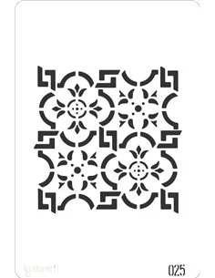 STENCIL MANDALA AZULEJO