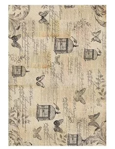 PAPEL DE ARROZ FONDO VINTAGE