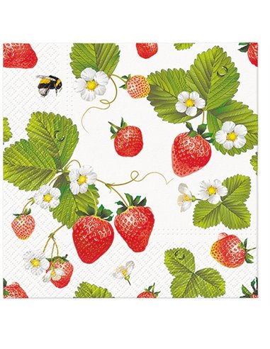 STRAWBERRIES WITH BEES