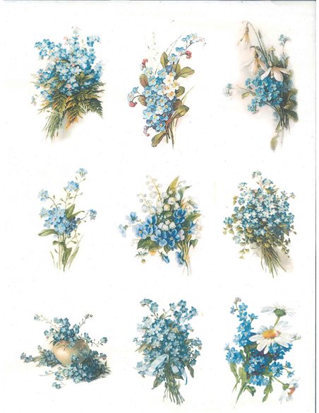 Papel de Arroz Todo al azul