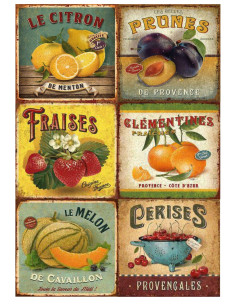 Papel de Arroz Les fruits