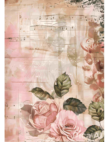 Papel de Arroz Rose Rose