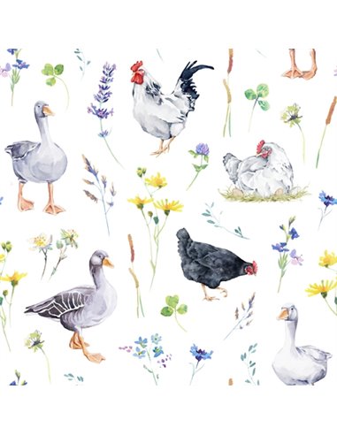 Servilletas Decoupage Poultry