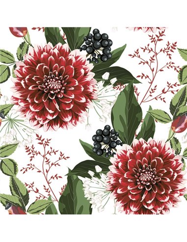 Servilletas Decoupage Dahlia Flowers