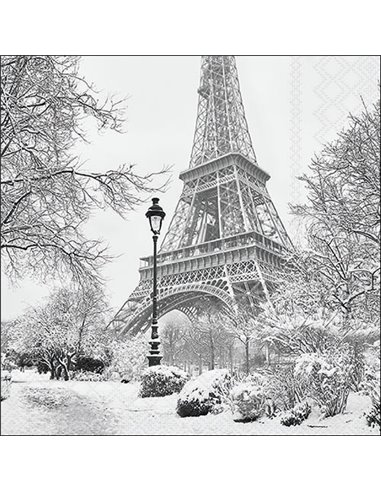 Servilletas Decoupage Winter in Paris