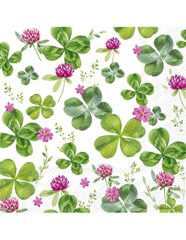 Servilletas Decoupage Four Leaf Clover