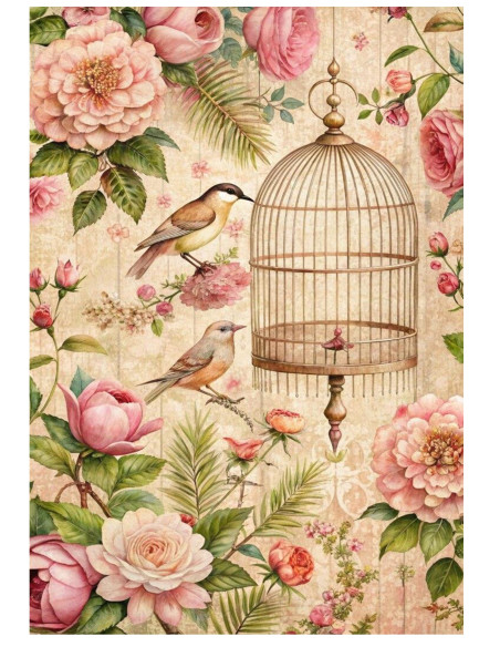 Papel de Arroz Pájaro Libre