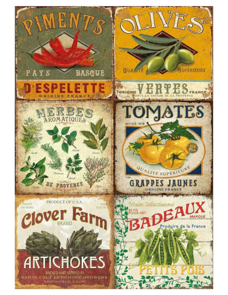 Papel de Arroz Productos del Huerto