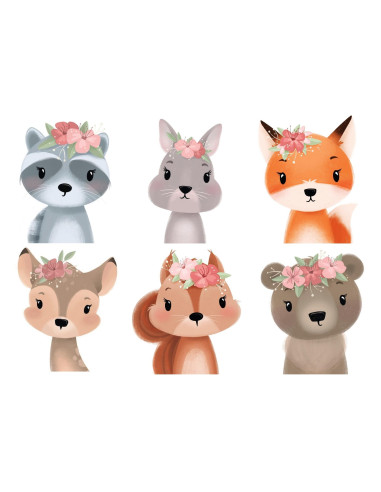 Papel de Arroz Animalitos Florales