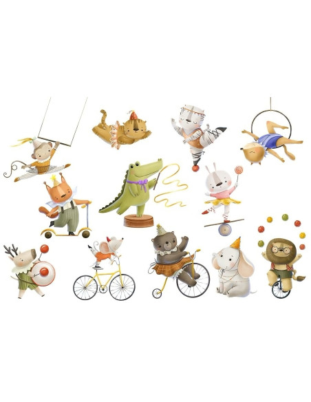 Papel de Arroz Circo Animal