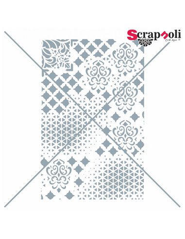 Stencil Fondo Ornamental