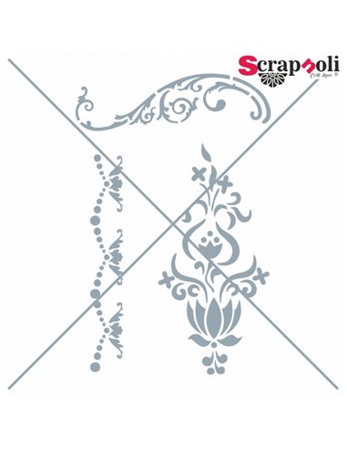 Stencil Farol Floral