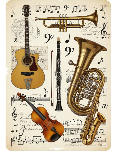 Papel de Arroz Armonía Musical Clásica