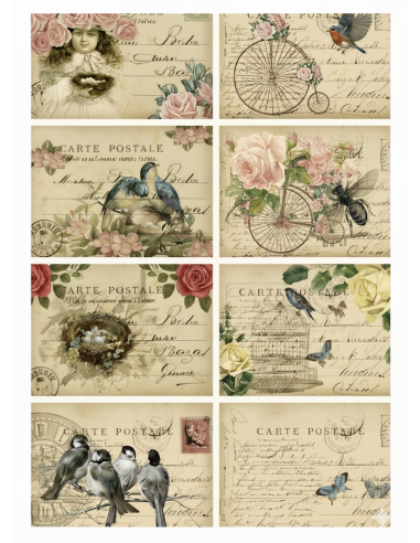 Papel de Arroz Diario Vintage de una Viajera...