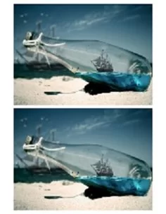 PAPEL BARCO EN BOTELLA 2